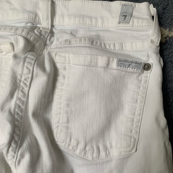 7 for all mankind white skinny jeans - Picture 6 of 6